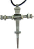 Nails of The Cross Metal Pendant with 26 Inch Adjustable Cord Necklace...