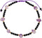 Natural Raw Amethyst with Black Agate Beads Ankle Bracelets for Women Healing Crystals Anklet Adjustable Handmade Jewelry...