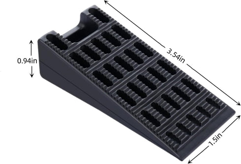 Door Stopper,4 Pack Flexible Rubber Door Stops Wedge Holder,DIY Furniture Levelers for Doors, Tables of Home Improvement?Office?School?Factory etc...
