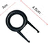 lasenersm 6 Pieces Mechanical Keyboard Keycap Puller Key Puller Key Cap Remover Keyboard Fixing Tool for Mechanical Keyboard, Black...