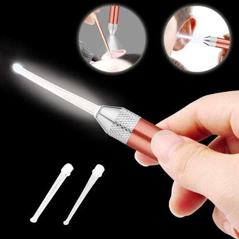 7 Pcs Upgraded Ear Wax Removal Kit with LED Light and Storage Box, Home Safe Ear Cleaner Curette, Ear Cleansing Tools with Led Flashlight for Kids...