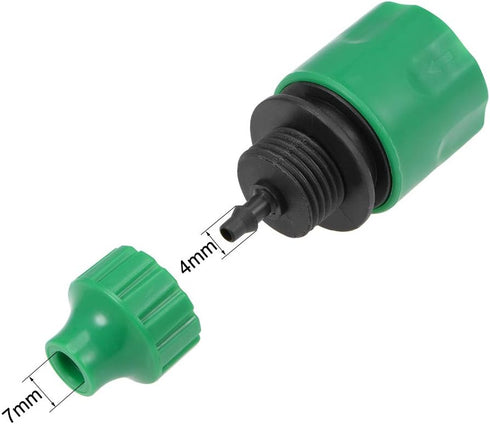 uxcell Quick Connector Hose Pipe Adapter Fitting 4mm Inner Diameter Hose Tubing for Garden Irrigation System 3pcs...