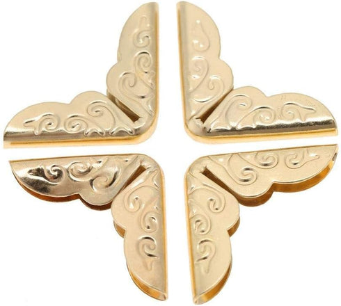 50pcs Scrapbooking Photo Mounting Corners Book Albums Menus Notebook Folder File Corner Protectors(C086 Brass)...