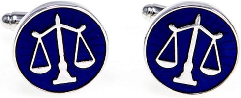 MRCUFF Law Scales of Justice Attorney Lawyer Pair Cufflinks in Presentation Gift Box & Polishing Cloth...