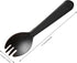 Black Plastic Spoon Forks, Premium Disposable Forks Cutlery for Parties Picnics Camping Family Gatherings (100)...