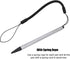Touch Pen with Spring Rope, Resistive Painting Pen Resistive Hard-tip Pen with Anti-Lost Spring Rope, for POS, PDA, Car Navigator(Silver)...