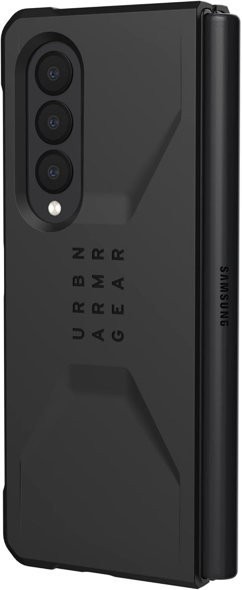 URBAN ARMOR GEAR UAG Designed for Samsung Galaxy Z Fold3 5G (2021) Case Civilian Sleek Ultra-Thin Shock-Absorbent Protective Cover, Black...