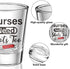 Patelai Nurse Need Shots Too, Funny Glass Gift for Women and Male Mom Sister or Friend Present for Nursing Graduation Nurses Day Party 2 oz(2 Piec...