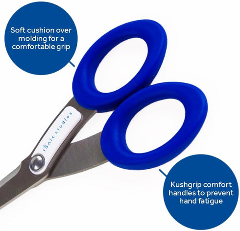 Tonic Studios Left Handed Scissors - All Purpose Heavy Duty Snips with Titanium Coating - Lefty Craft Tool for Fabric, Cardstock, and Vinyl - 6.5 ...