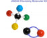 136 Pieces Organic Chemistry Model Kit, Chemistry Molecular Model Kit Set for Student or Teacher - 59 Atoms & 76 Bonds & 1 Short Link Remover Tool...