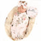 Galabloomer Newborn Receiving Blanket Headband Set Flower Print Baby Swaddle Receiving Blankets (Vintage)...