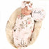 Galabloomer Newborn Receiving Blanket Headband Set Flower Print Baby Swaddle Receiving Blankets (Vintage)...