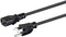 Monoprice Power Cord - NEMA 5-15P to IEC 60320 C13, 18AWG, 10A/1250W, 125V, 3-Prong, 8ft, Black...