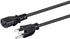 Monoprice Power Cord - NEMA 5-15P to IEC 60320 C13, 18AWG, 10A/1250W, 125V, 3-Prong, 8ft, Black...