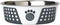 PetRageous 15002 Fiji Stainless Steel Non-Slip Dishwasher Safe Dog Bowl 6.5-Cup Capacity 8.5-inch Diameter 2.75-inch Tall for Large and Extra Larg...