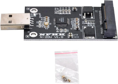 NFHK Mini PCI-E mSATA to USB 2.0 External SSD PCBA Conveter Adapter Pen Driver Card Without Case...