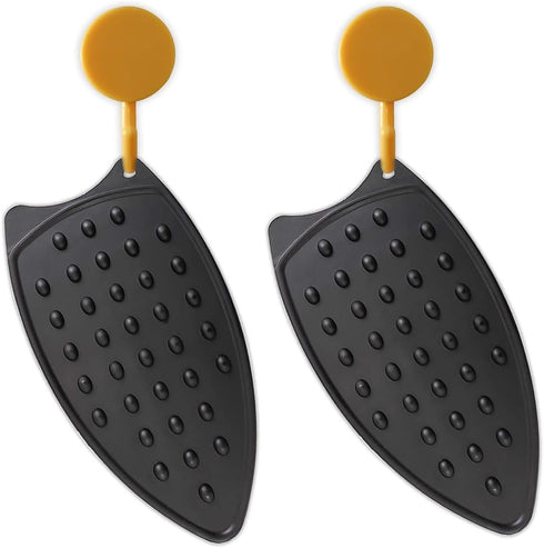 2 Pcs Silicone Iron Rest Pad, Silicone Iron Rest Pads, Silicone Iron Rest Pads Multipurpose Iron Hot Resistant Mat for Flat Irons, Ironing Board-B...