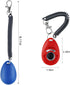 yuntop 4 Pieces Pet Training Clicker with Wrist Strap and Dog Training Treat Pouch Pet Training Clicker for Training Puppy Cats Birds Dog Clicker ...