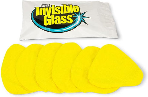 Invisible Glass 95180 Original Reach and Clean Tool Replacement Quick Change Waffle Weave Microfiber Bonnets for Glass Cleaning, Non-Elastic, Pack...