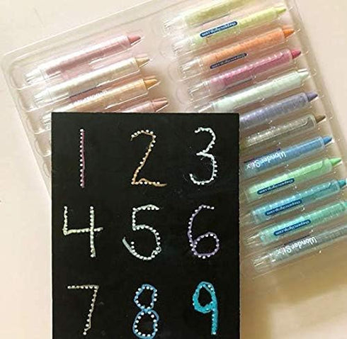 Wonder Stix Pastel Colors Dustless Chalk Crayon 24 pack...