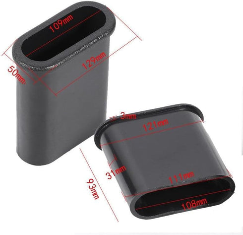 4 Pack Speaker Port Tubes Flat-Shaped 110x30mm Sound Box Air Vent Reflex Ports Tube for Home Subwoofer Bass Woofer Guitar Loudspeaker Cabinet Voic...
