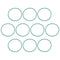 uxcell Fluorine Rubber O-Rings, 28mm OD 26mm ID 1mm Width FKM Seal Gasket for Machinery Plumbing, Green, Pack of 10...