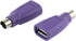 USB to PS2 Adapter 2PCS Purple USB Female to PS/2 Male Converter Adapter for Mouse and Keyboard...