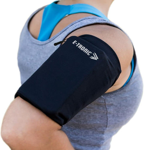 E Tronic Edge Phone Holder for Running, Cell Phone Arm Bands with Reflective Logo, Phone Strap Armband Fits iPhone and Android, Use for Running, W...