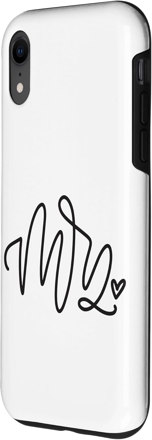 iPhone XR White phone case, cute wedding gift, bride gifts JLZ014 Case...