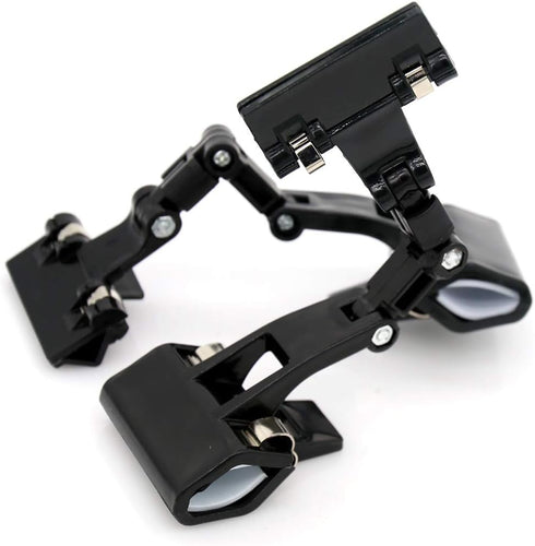 2 PCs Adjustable, Foldable, and Twistable Copy Holder Clip - Easel Accessory - Double Head Painting Clip - Easel Accessory, Black, M-Size...
