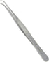 Lab Tweezers High Precision Forceps, 6" (15.2 cm), Fine Strong Curved Point tweezers, Stainless Steel...