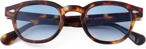 ADE WU Retro Round Sunglasses Women Men Vintage Small Circle Frame Tint Lens Sun Glasses Unisex Style 46mm...