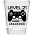 Level 21 Unlocked - Birthday Shot Glass -Birthday Gift - Celebrate Turning Twenty-One - 21st Birthday Gifts for Him or Gifts for Her - Shot Glass ...