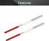 Utoolmart Diamond Needle File, 2-Pieces Mini Diamond Needle File Set, 4mm x 160mm Flat Files Tools, 150 Grits Small Flat Files, for Metal Glass St...