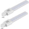 Lidesheng G23 LED Light Bulb 6W Replacement 13W CFL LED Stick PL Bulb G23-2 Pin Base, 360° Beam Angle Cool White 6000K, Driven by 100-277V and CFL...