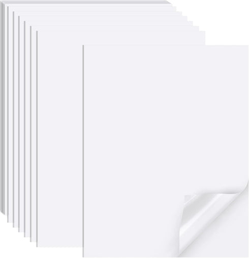 Printable Sticker Paper for Inkjet Printer, 40 Sheets 8.5"x11” Matte Sticker Printer Paper Full Sheet Labels, Sticker Paper for Printer Sticker La...