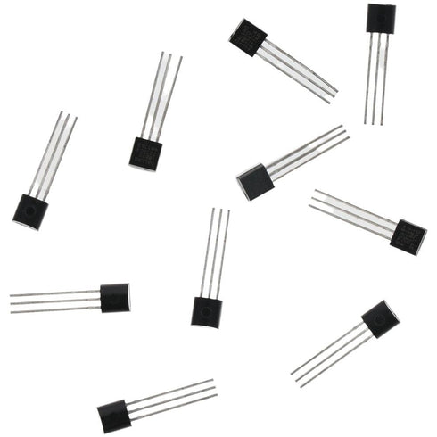 DS18B20 10pcs Black Durable 18B20 TO-92 3 Pins Wire Integrated Circuit Temperature IC Sensor Industrial...