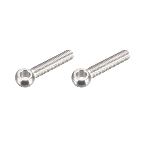 Shoulder Swing Lifting Bolt (M10x50mm) 2Pcs, 304 Stainless Steel Eye Bolts - for Home Renovation, Pipeline Gate Valves Fasteners, Silver...