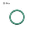 uxcell Fluorine Rubber O-Rings, 13mm OD 10mm ID 1.5mm Width FKM Seal Gasket for Machinery Plumbing, Green, Pack of 50...