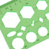 KESAPLAN 9 PCS Drawing Templates Plastic Rulers Multi-Function Measuring Rulers with French Curve Ruler,Geometric Drawings Templates Rulers Tool S...