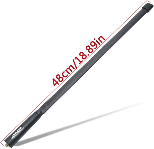 ABBREE SMA-Female Ham Radio Antenna VHF/UHF 18.8-inch 144/430MHz High Gain Foldable CS Tactical Antenna for Baofeng UV-5R BF-F8HP Pro 5RM K5PLUS G...