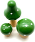3Pcs Mini Mushrooms Miniature Figurines Wooden Mushrooms Fairy Garden Accessories for Micro Landscape Miniature Garden Flower Pots Bonsai Craft De...