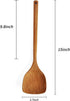 FJNATINH Wooden Spatula with Long Handle for Cooking Kitchen Cookware...
