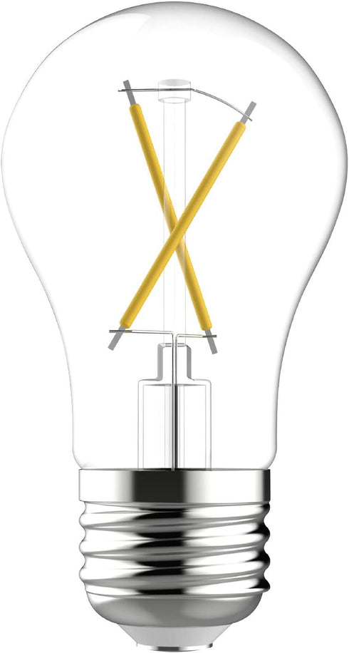 GE Refresh LED Light Bulbs, 40 Watt, Daylight, A15 Ceiling Fan Bulbs, Clear Finish (2 Pack)...