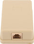 Phone Jack Surface Mount Single Port Telephone Jack Box 4 Screw Terminals to 1 RJ11 6P4C Female 2pack Ivory...