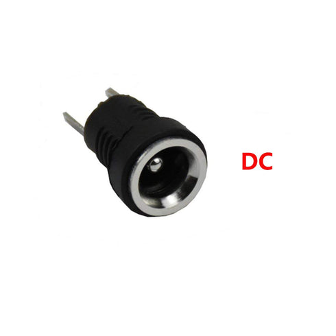 YXQ 5.5mmx2.1mm DC Power Supply Jack 2 Pin Socket Female Panel Mount Connector with Hex Washer 6-Pack...