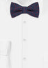 Jacob Alexander Men's Happy Valentine's Day Red Outline Hearts Freestyle Self-Tie Bow Tie - Dark Blue...