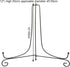 Black Iron Plate Stand,12 Inches Iron Foldable Plate Stand Picture Stand Photo Stand for Display, Plate Stand for Decorative Plates, Picture Frame...
