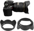 Camera Lens Hood,HB-53 Black Plastic Mount Lens Hood,for Nikon AF-S 24-120mm f/4G ED VR Lenses...
