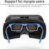 3D VR Glasses VR Virtual Reality Headset Support 360°Panorama Large Screen an-ti Bluelight Adjustable Pupil Distance Preven-t Fatigue Goggles for ...